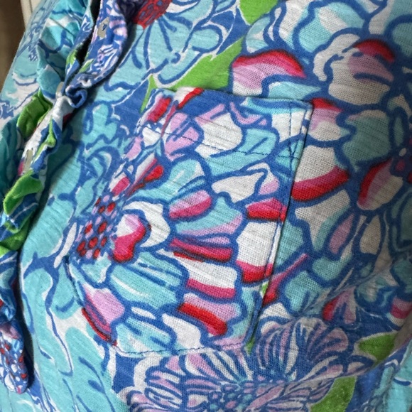 Lilly Pulitzer Blue Mayflower Print Shift Dress - Picture 5 of 11